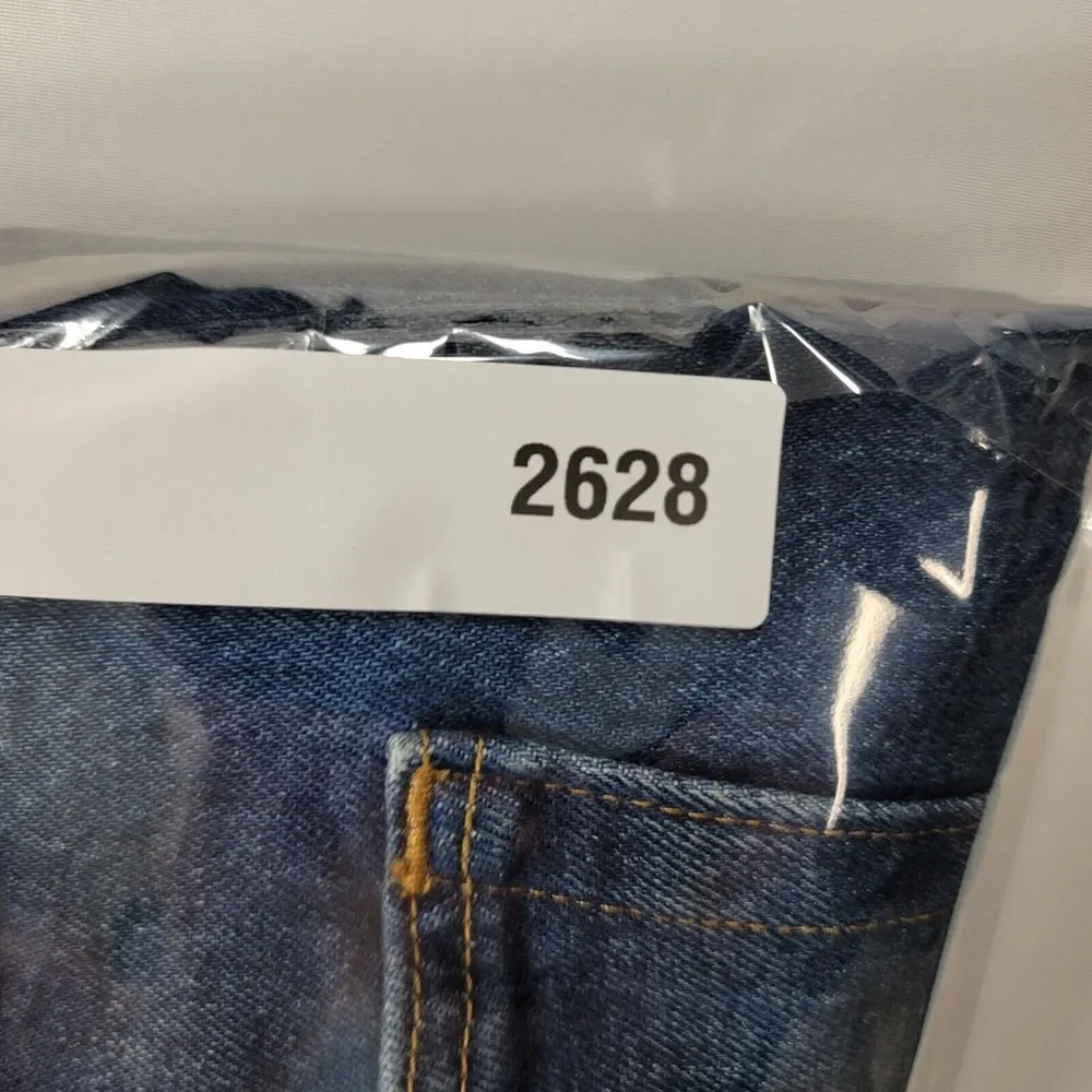 Levi's 501 Denim Shorts Mens 38 Valley Life Blue‎ Hemmed Original Fit